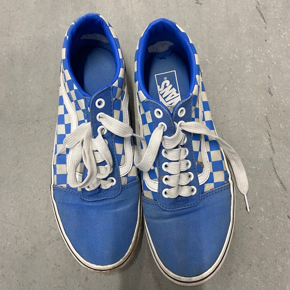 Vans Checkerboard Old Skool 36 Skate Sneakers Medium Blue